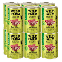 WILD FARM Premium Graanvrij Rund en Eend 12x400g - graanvrij kattenvoer