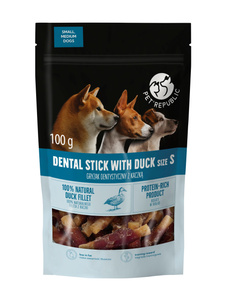 PetRepublic dental chew met eend voor honden 100g S
