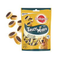 Pedigree Tasty Minis Rund & Kaas 140g