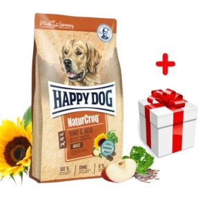 Happy Dog NaturCroq Rind&Rice 15kg + GRATIS een verrassing voor je hond!