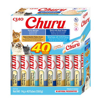 INABA Churu voor katten - gemengde smaken met tonijn 40x14g