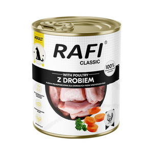 DOLINA NOTECI Nat hondenvoer Rafi Classic met gevogelte 6x800g
