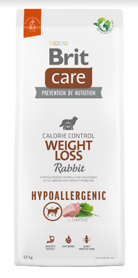 BRIT CARE Dog Hypoallergenic Weight Loss Rabbit 12kg