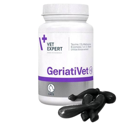 VET EXPERT GERIATIVET CAT - ondersteunend preparaat voor oudere katten 60 capsules