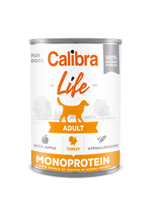 CALIBRA Dog Life Adult Kalkoen met appels 400g