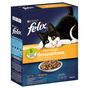 Felix Farmhouse Sensations met kip en kalkoenmix en groenten 1kg