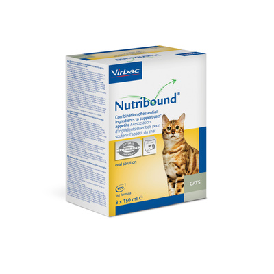  VIRBAC Nutribound orale oplossing voor herstellende katten 3x150 ml-nieuwe versie