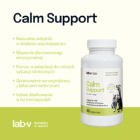 LAB-V Calm Support - Ondersteuning bij symptomen van stress en gedragsstoornissen 90 capsules