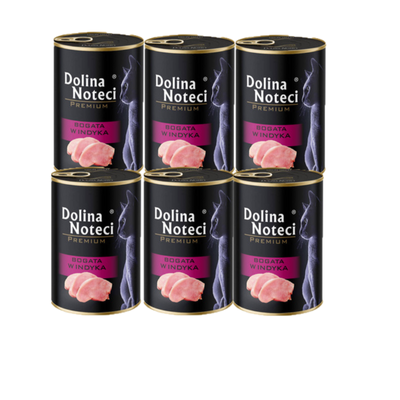 Dolina Noteci Premium voor katten rijk aan kalkoen 6x400g