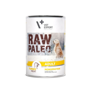 Vetexpert Raw Paleo Adult Kalkoen 400g - kalkoen in blik (2 verpakkingen) Smaakmix