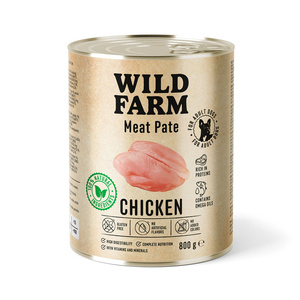 WILD FARM Pate Kip 800g glutenvrij hondenvoer