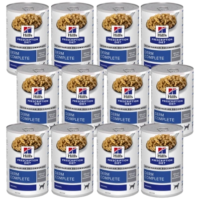 HILL'S PD Prescription Diet Canine Derm Complete 12x370g