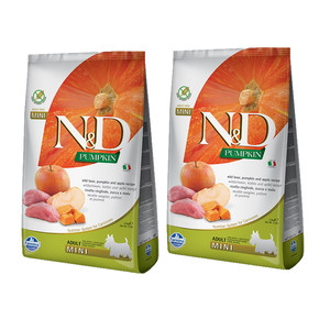 Farmina N&D Pompoen Graanvrij Canine Adult Mini Zwijn/Aappel 2x7kg