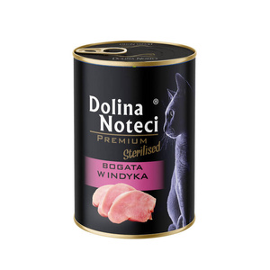 DOLINA NOTECI Premium voor gesteriliseerde katten rijk aan kalkoen 400g