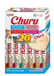 INABA Churu voor katten - mix van smaken met tonijn en zeevruchten 20x14g