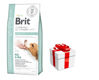 Brit GF veterinary diets hond Struvite 12 kg  + GRATIS een verrassing voor je hond!