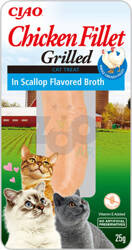 INABA Kipfilet voor katten - Kip in sint-jakobsschelpenbouillon 25g