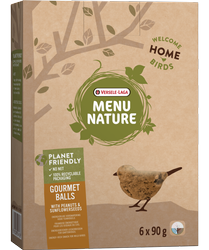 Versele-Laga Menu Nature Gourmet Balls With Peanuts & Sunflower Seeds 6x90g
