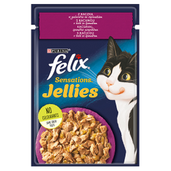 Felix Sensations Jellies Eend met Spinazie in Gelei 85g