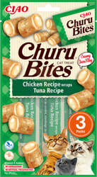 INABA Churu Bites voor katten met kip- en tonijnsmaak 3x10g