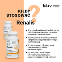 LAB-V Renalis- Ondersteuning bij chronisch nierfalen voor honden en katten 45 capsulesj