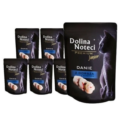 Dolina Noteci Premium Junior Kabeljauwschotel met Sardine 10x85g