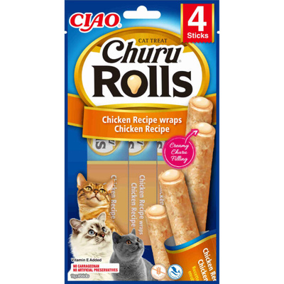 INABA Churu Rolls voor Katten - Kip 4x10g