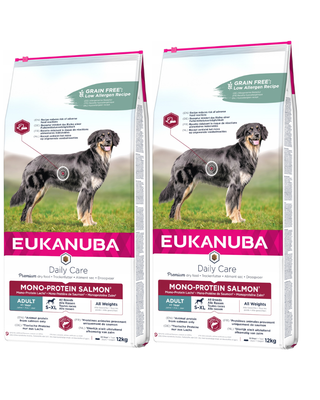 Eukanuba Daily Care Adult Mono-Proteïne Zalm 2x12kg