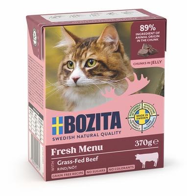 BOZITA Cat Gehakt Rundvlees in gelei 370g