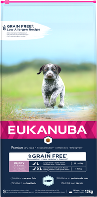 Eukanuba Puppy&Junior Large Breeds Grain Free Salmon 2x12kg