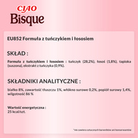 INABA Cat Ciao Bisque - tonijn en zalm smaak aanvullende voeding voor katten 40g