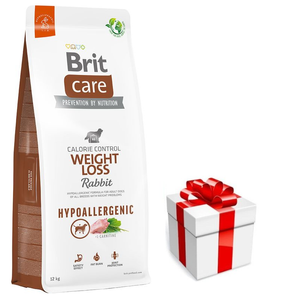 BRIT CARE Hond Hypoallergeen Gewichtsverlies Konijn 12kg + GRATIS een verrassing voor je hond!