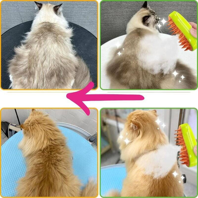 Pet Brush Stoomborstel voor de verzorging van huisdieren 