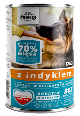 Frendi Stukjes in Zachte Kalkoen Saus 1250g