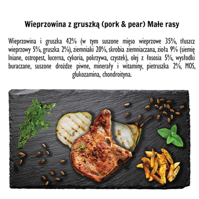 Paka Zwierzaka - Droogvoer SH Varkensvlees met peer "S" 1.5kg