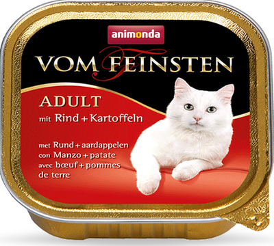Animonda Vom Feinsten Adult Kat Rundvlees & Aardappelen 100g