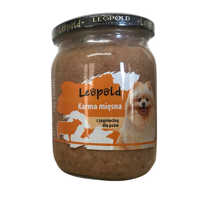 Leopold lamsvlees hondenvoer 500g (pot)