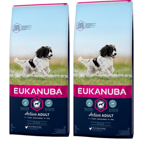 Eukanuba Active Adult Medium Breed Chicken 2x15kg