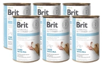 Brit Grain Free Veterinary Diet Hond Obesitas met Lam en Erwten 6x400g