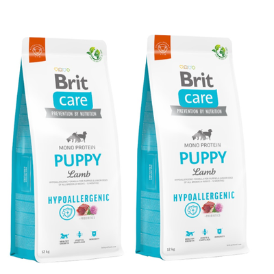 BRIT CARE Hypoallergeen Puppy Lamsvlees 2x12kg