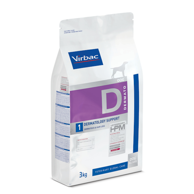 Virbac Veterinary HPM Dog Dermatology Support D1 3kg 