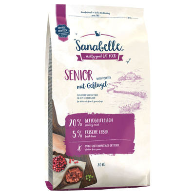BOSCH Sanabelle Senior Gevogelte 10kg + GRATIS een verrassing voor je kat!