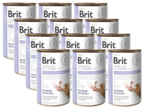 Brit Grain Free Veterinary Diet Hond Gastro-intestinaal met Zalm en Erwten 12x400g