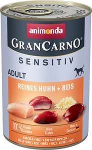 ANIMONDA GranCarno Sensitiv Adult Hondensmaak: Kip + Rijst 400g