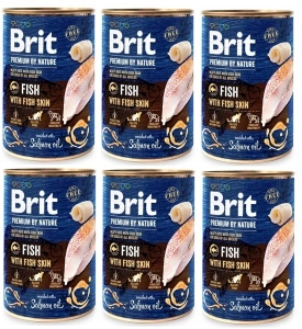 Brit Premium By Nature Vis Met Vishuid 6x800g