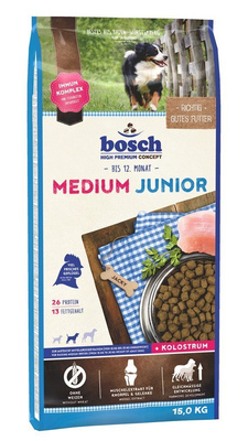 BOSCH Medium Junior 15kg + GRATIS een verrassing voor je hond!