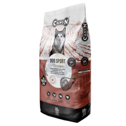 Canun Dog Sport 20kg met rundvlees voor energieke en sportieve honden (40% vlees)