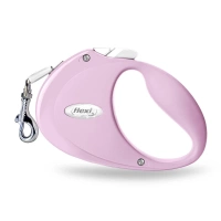 FLEXI Puppy, automatische leiband, voor hond, roze, 2m, webbing