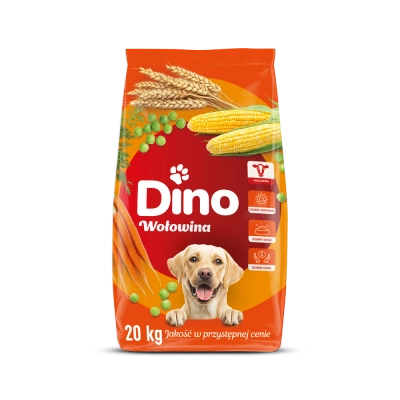 DINO Droogvoer voor honden met rund 20kg
