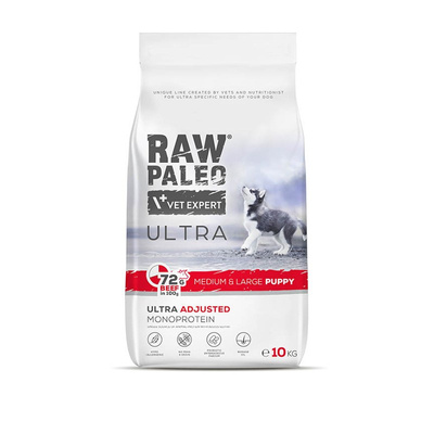 Vetexpert Rauw Paleo Ultra Rund Puppy Medium/ Large 10KG